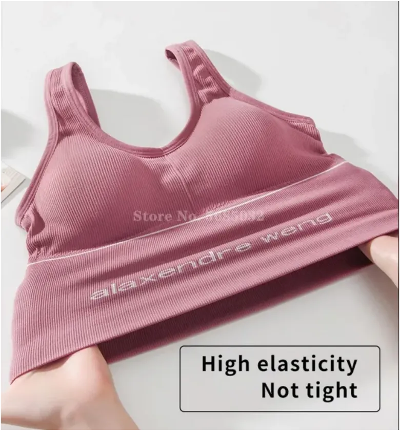 Premium Ribbed Seamless Sports Bra – "Alaxendre Weng"