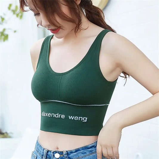 Premium Ribbed Seamless Sports Bra – "Alaxendre Weng"